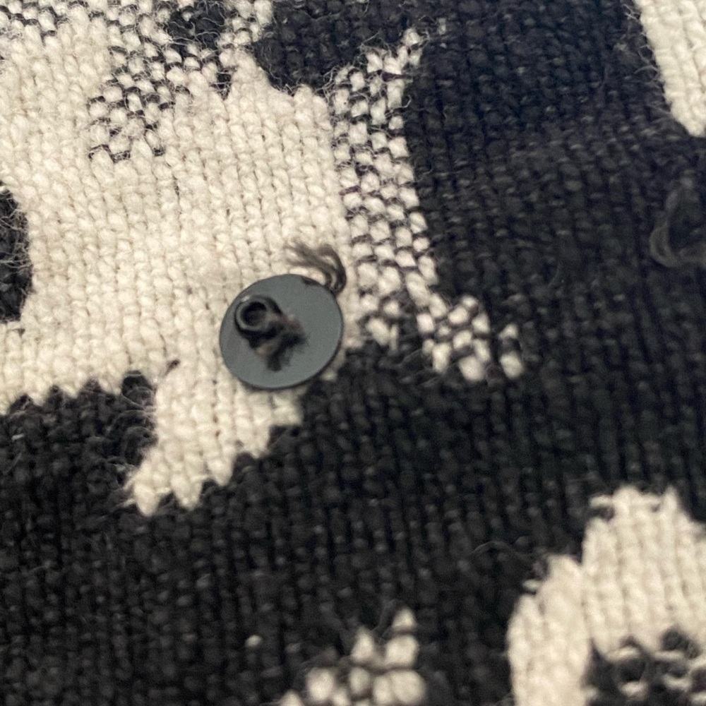 Vintage Raiment Fashions Black White Ethnic Tapestry Vest sz M - Picture 8 of 10